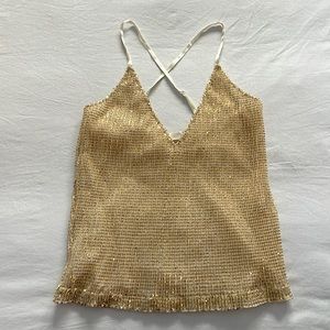 Love shack fancy sequin top